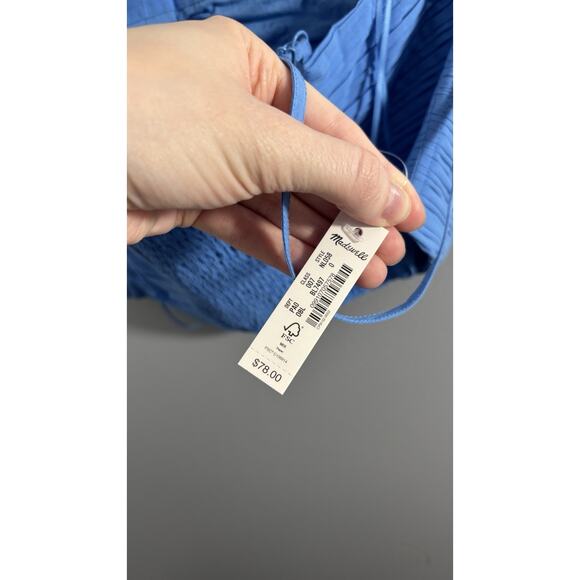 Madewell Blue Cropped Tank Tank 0 - Picture 3 of 3